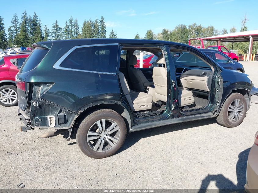 2016 Honda Pilot Ex-L VIN: 5FNYF6H88GB005439 Lot: 43281857