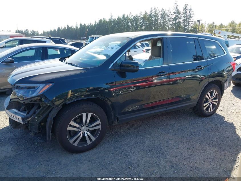 2016 Honda Pilot Ex-L VIN: 5FNYF6H88GB005439 Lot: 43281857