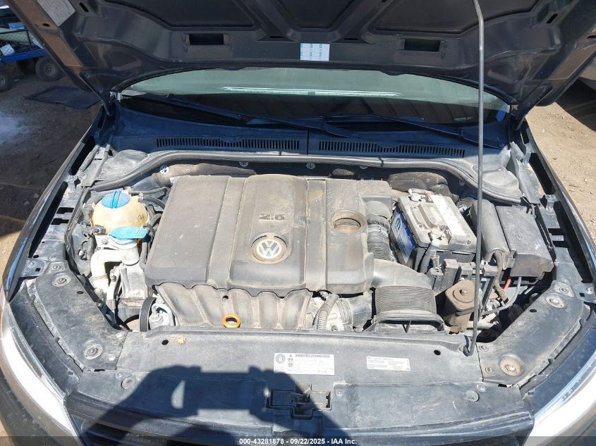 2012 Volkswagen Jetta 2.5L Se VIN: 3VWDX7AJ3CM115672 Lot: 43281878