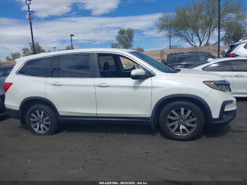 2019 Honda Pilot Ex-L VIN: 5FNYF6H54KB047279 Lot: 43281886