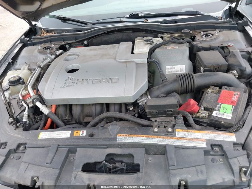 2010 Ford Fusion Hybrid VIN: 3FADP0L32AR295841 Lot: 43281932