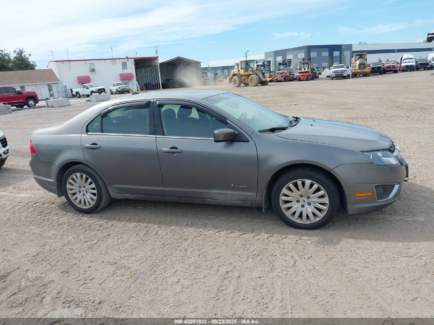 2010 Ford Fusion Hybrid VIN: 3FADP0L32AR295841 Lot: 43281932