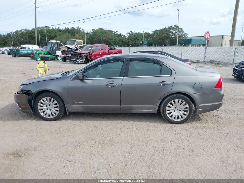 2010 Ford Fusion Hybrid VIN: 3FADP0L32AR295841 Lot: 43281932