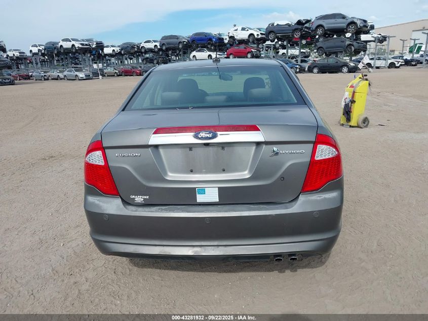 2010 Ford Fusion Hybrid VIN: 3FADP0L32AR295841 Lot: 43281932