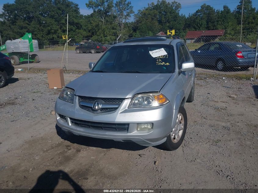 2006 Acura Mdx VIN: 2HNYD18936H506517 Lot: 43282132