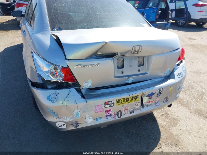 2008 Honda Accord 2.4 Lx VIN: 1HGCP263X8A083630 Lot: 43282136