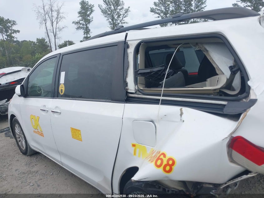 2014 Toyota Sienna Xle V6 8 Passenger VIN: 5TDYK3DC7ES446430 Lot: 43282138