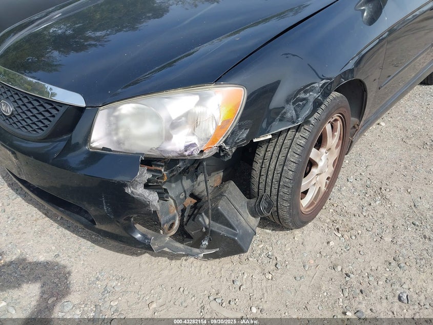 2006 Kia Spectra Ex/Lx/Sx VIN: KNAFE121665352533 Lot: 43282154