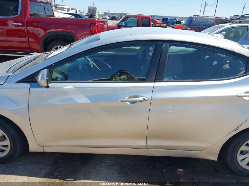 2015 Hyundai Elantra Se VIN: 5NPDH4AE7FH622375 Lot: 43282211