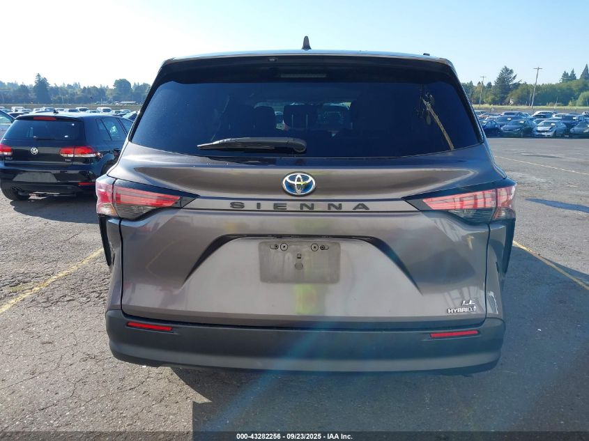 2021 Toyota Sienna Le VIN: 5TDKRKEC2MS016247 Lot: 43282256