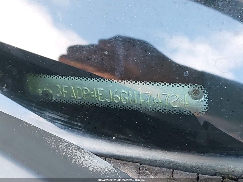 2016 Ford Fiesta Se VIN: 3FADP4EJ6GM174724 Lot: 43282262