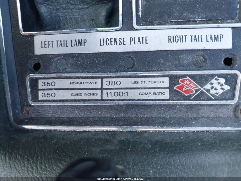 1969 Chevrolet Corvette VIN: 194379S720375 Lot: 43282286