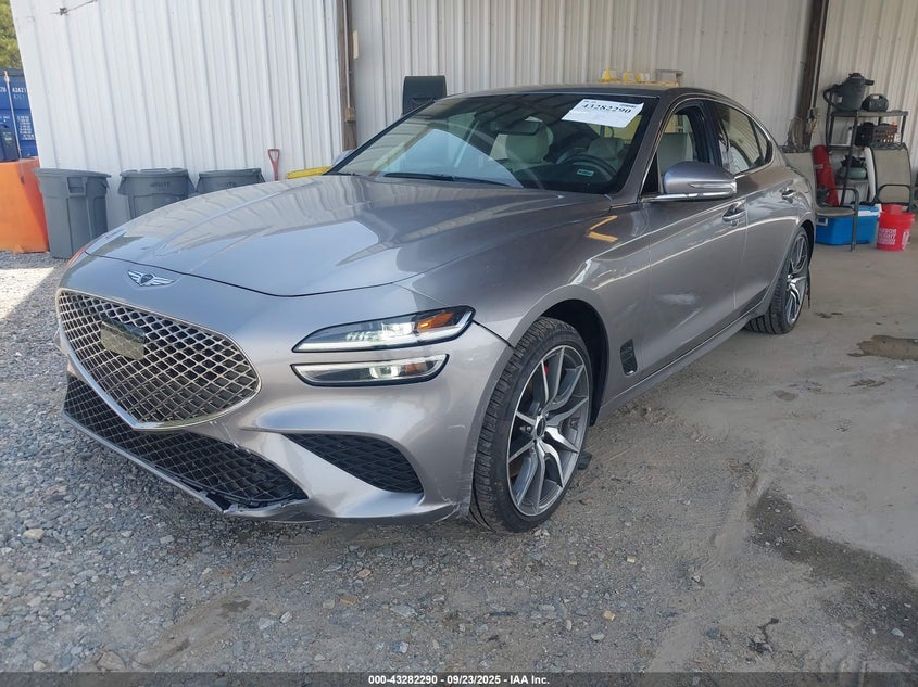 Vin: kmtg34sc0su155343, lot: 43776894, genesis g70 2.5t awd 20252