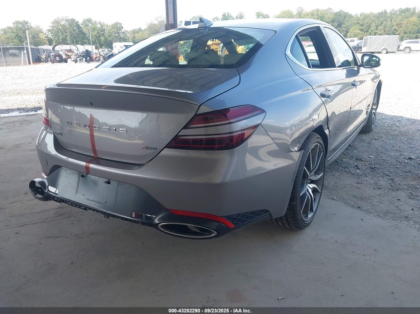Vin: kmtg34sc0su155343, lot: 43776894, genesis g70 2.5t awd 20254