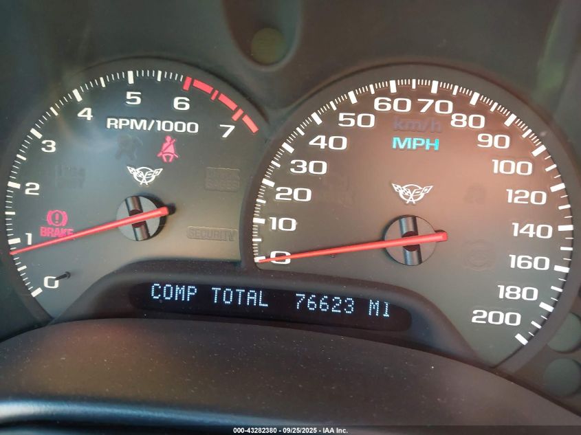 1999 Chevrolet Corvette Hardtop VIN: 1G1YY12GXX5122172 Lot: 43282380