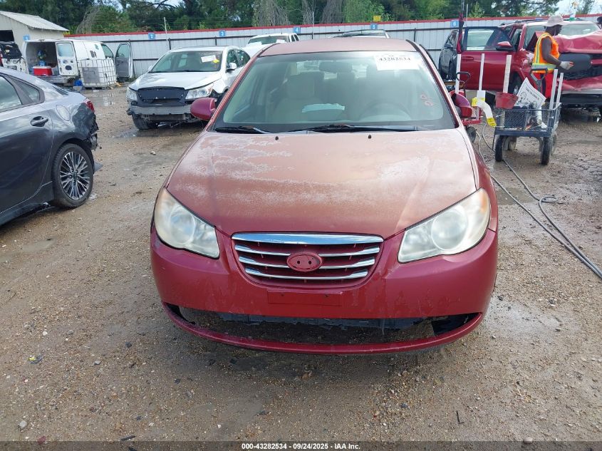 2010 Hyundai Elantra Gls VIN: KMHDU4AD8AU876335 Lot: 43282534