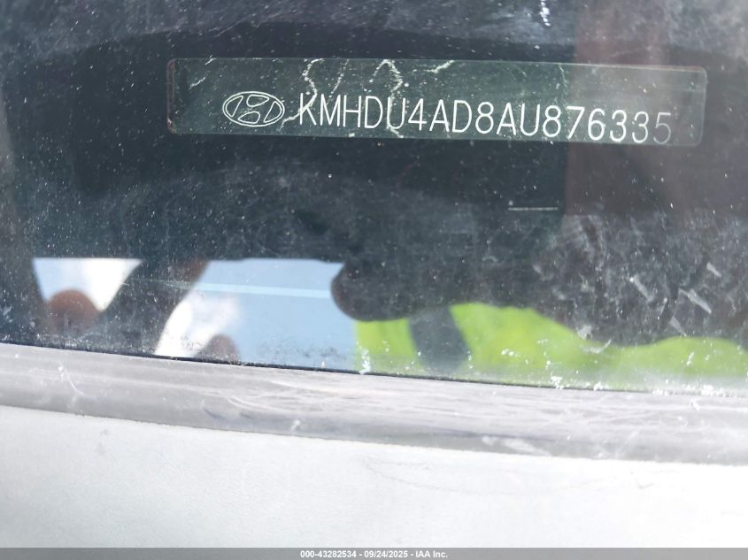 2010 Hyundai Elantra Gls VIN: KMHDU4AD8AU876335 Lot: 43282534