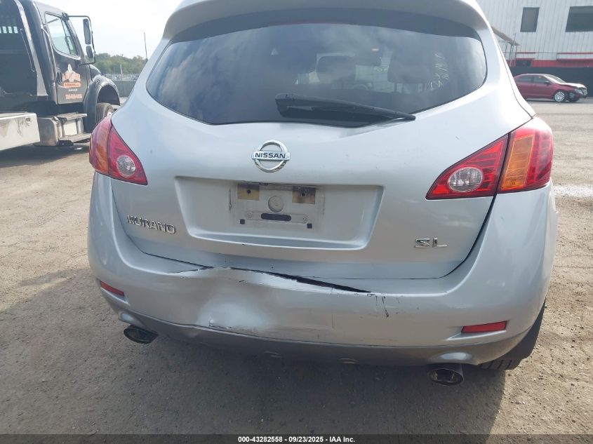 2009 Nissan Murano Sl VIN: JN8AZ18U29W103295 Lot: 43282558