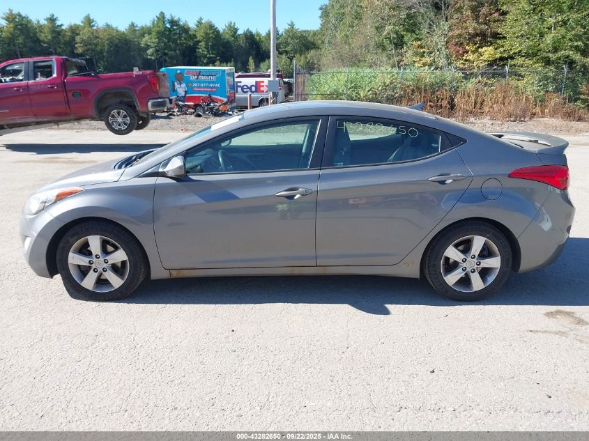 2013 Hyundai Elantra Gls VIN: 5NPDH4AE0DH273007 Lot: 43282650