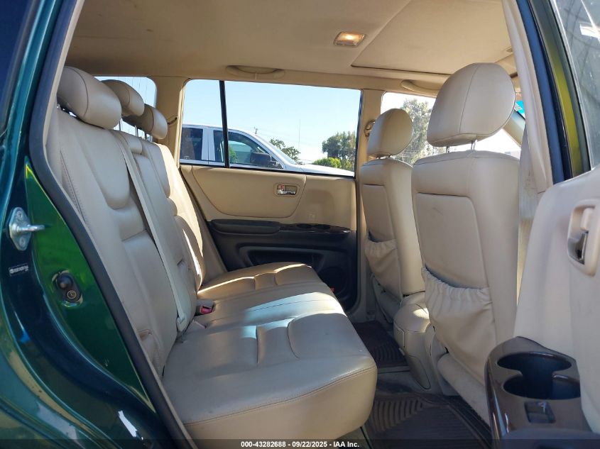 2003 Toyota Highlander Limited V6 VIN: JTEGF21A230115666 Lot: 43282688