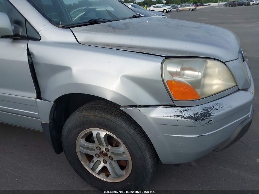 2003 Honda Pilot Ex-L VIN: 2HKYF18563H617451 Lot: 43282706