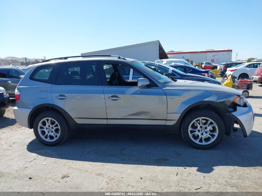 2004 BMW X3 2.5I VIN: WBXPA734X4WB29228 Lot: 43282733