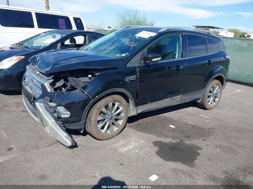 2017 Ford Escape Titanium VIN: 1FMCU9J99HUE62219 Lot: 43282802