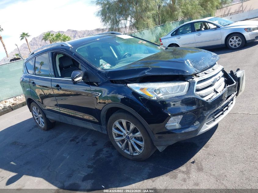 2017 Ford Escape Titanium VIN: 1FMCU9J99HUE62219 Lot: 43282802