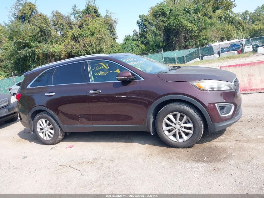 2016 Kia Sorento 3.3L Lx VIN: 5XYPG4A5XGG037458 Lot: 43282871