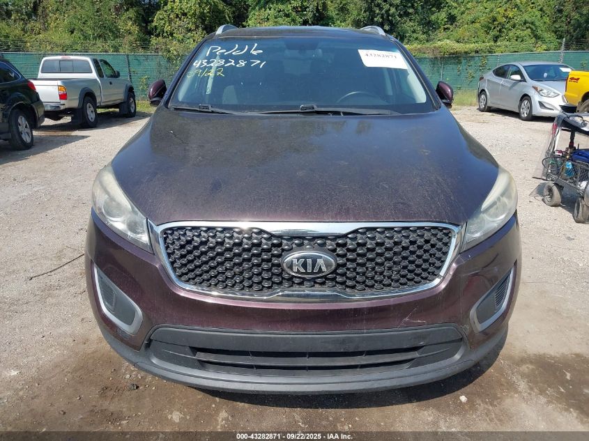 2016 Kia Sorento 3.3L Lx VIN: 5XYPG4A5XGG037458 Lot: 43282871