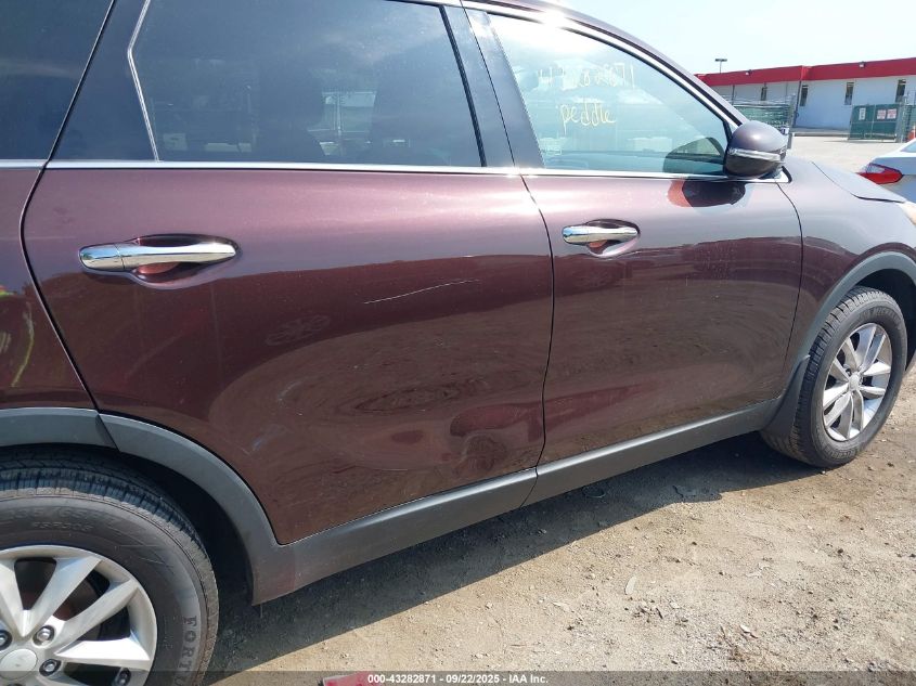 2016 Kia Sorento 3.3L Lx VIN: 5XYPG4A5XGG037458 Lot: 43282871