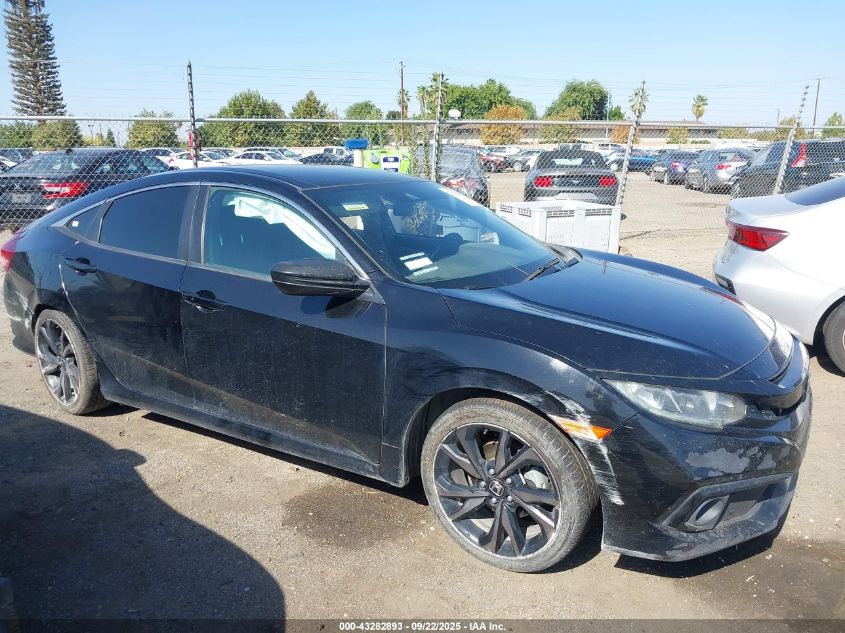 2019 Honda Civic Sport VIN: 2HGFC2F82KH557471 Lot: 43282893