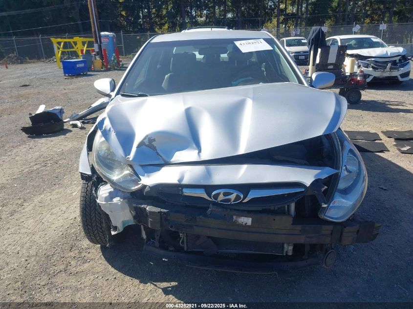 2012 Hyundai Accent Gls VIN: KMHCU4AE9CU086307 Lot: 43282921