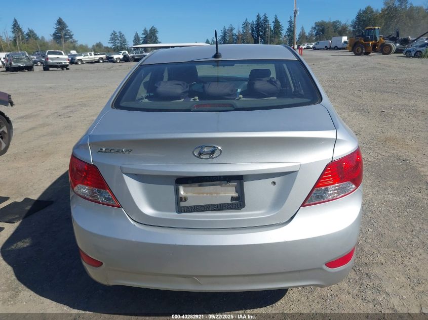 2012 Hyundai Accent Gls VIN: KMHCU4AE9CU086307 Lot: 43282921
