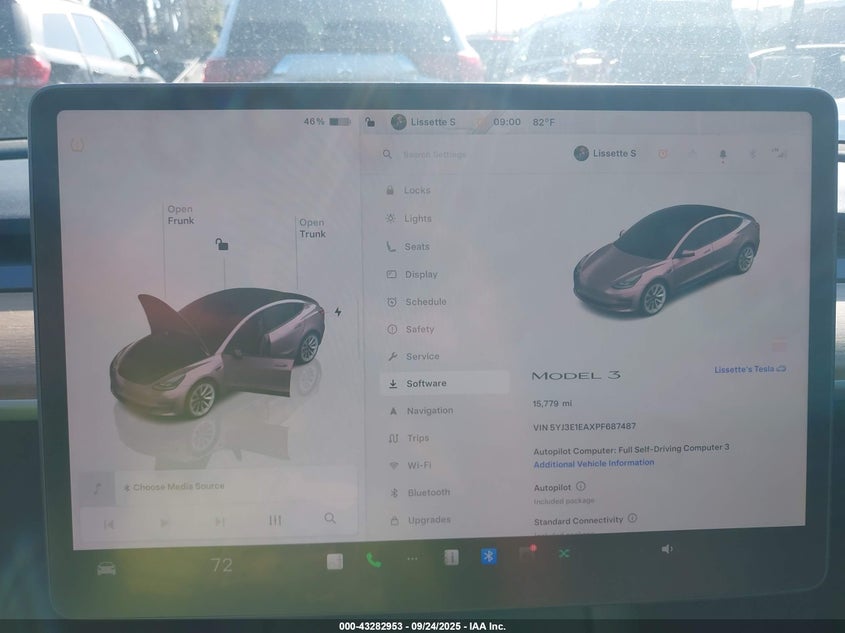 2023 Tesla Model 3 Rear-Wheel Drive VIN: 5YJ3E1EAXPF687487 Lot: 43282953