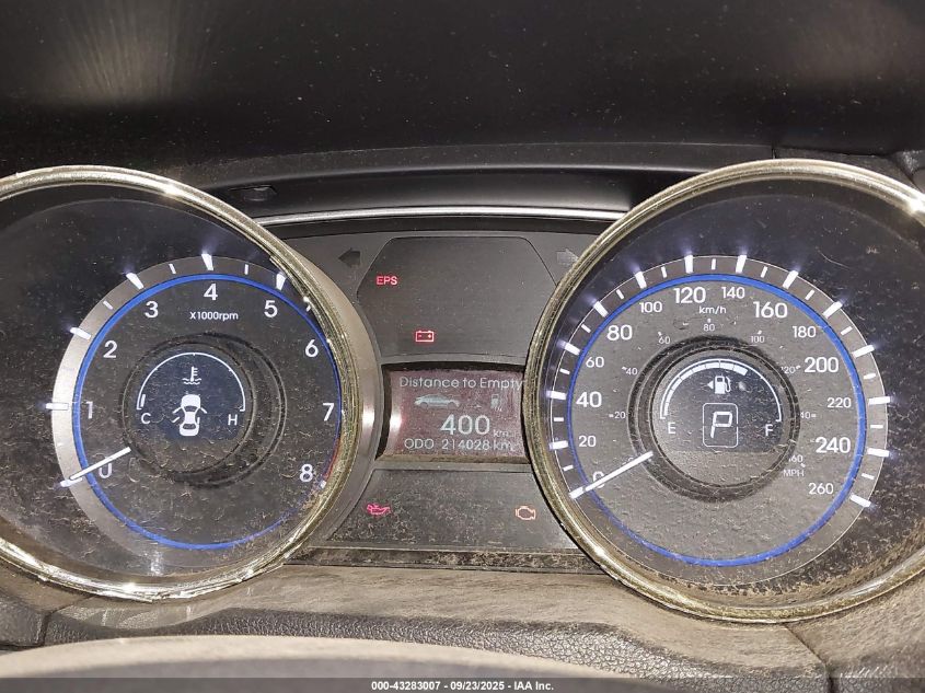 2012 Hyundai Sonata Gls VIN: 5NPEB4AC3CH326088 Lot: 43283007