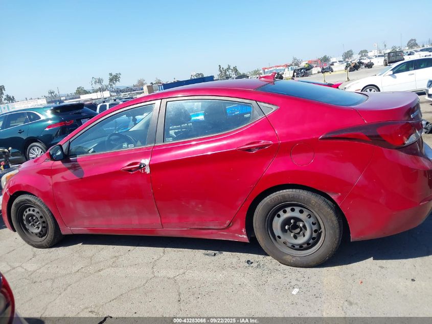 2016 Hyundai Elantra Se VIN: KMHDH4AE5GU581201 Lot: 43283066