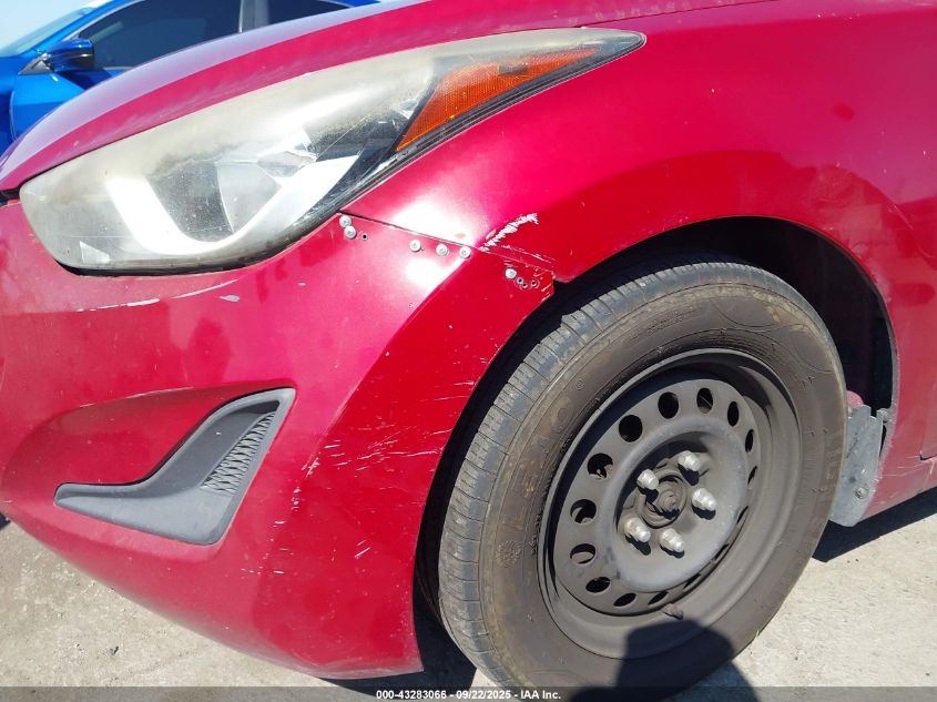 2016 Hyundai Elantra Se VIN: KMHDH4AE5GU581201 Lot: 43283066