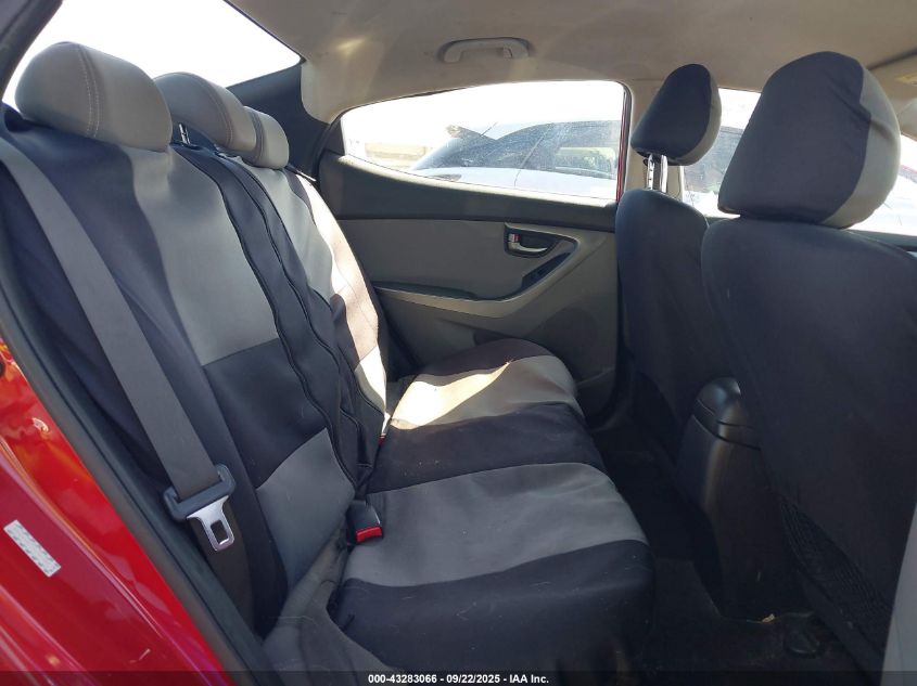 2016 Hyundai Elantra Se VIN: KMHDH4AE5GU581201 Lot: 43283066