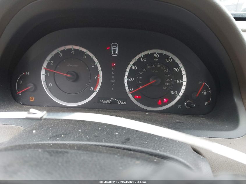 2010 Honda Accord 2.4 Lx-P VIN: 1HGCP2F4XAA160396 Lot: 43283110