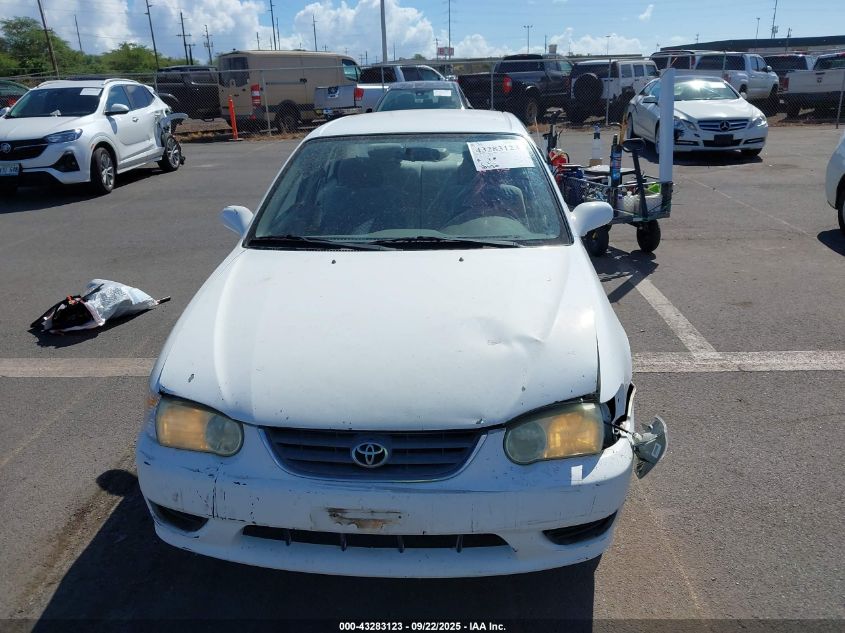2002 Toyota Corolla Le VIN: 1NXBR12E52Z568295 Lot: 43283123