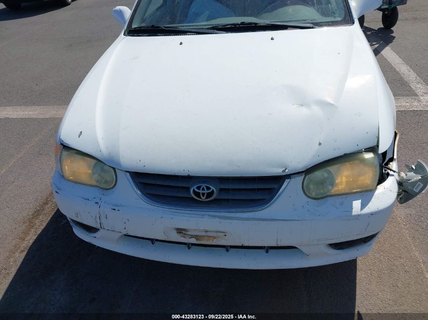 2002 Toyota Corolla Le VIN: 1NXBR12E52Z568295 Lot: 43283123