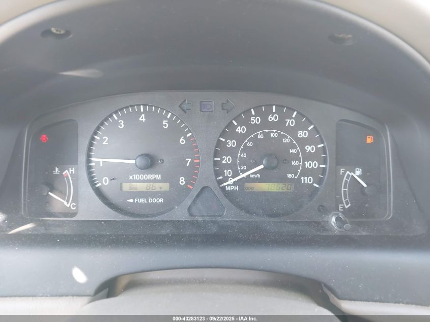 2002 Toyota Corolla Le VIN: 1NXBR12E52Z568295 Lot: 43283123