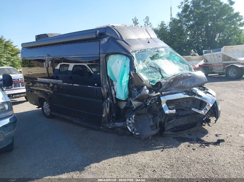 2021 Ram Promaster 3500 Window Van High Roof 159 Wb Ext VIN: 3C6MRVUG3ME590422 Lot: 43283155