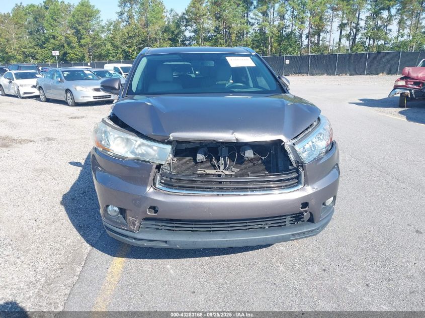 2016 Toyota Highlander Xle V6 VIN: 5TDKKRFH7GS176555 Lot: 43283168