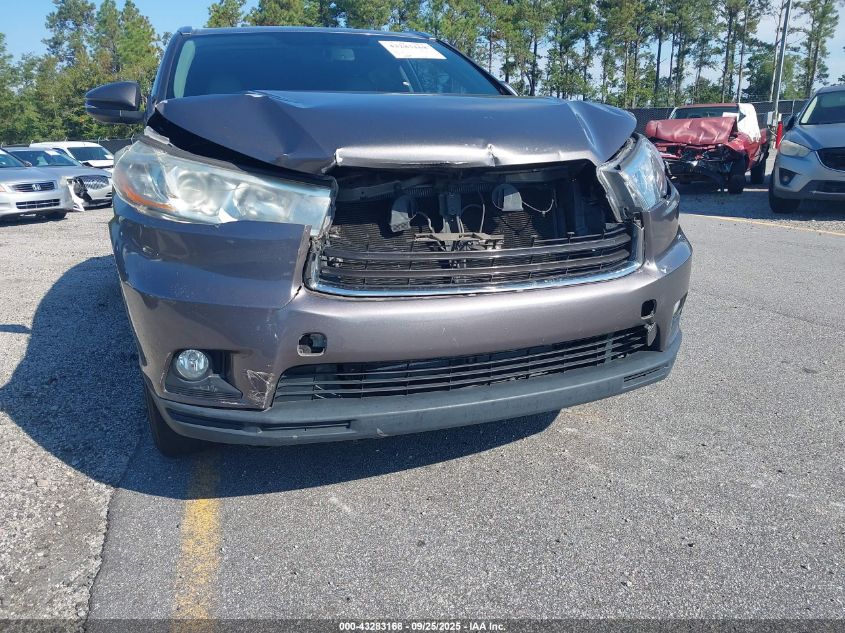 2016 Toyota Highlander Xle V6 VIN: 5TDKKRFH7GS176555 Lot: 43283168