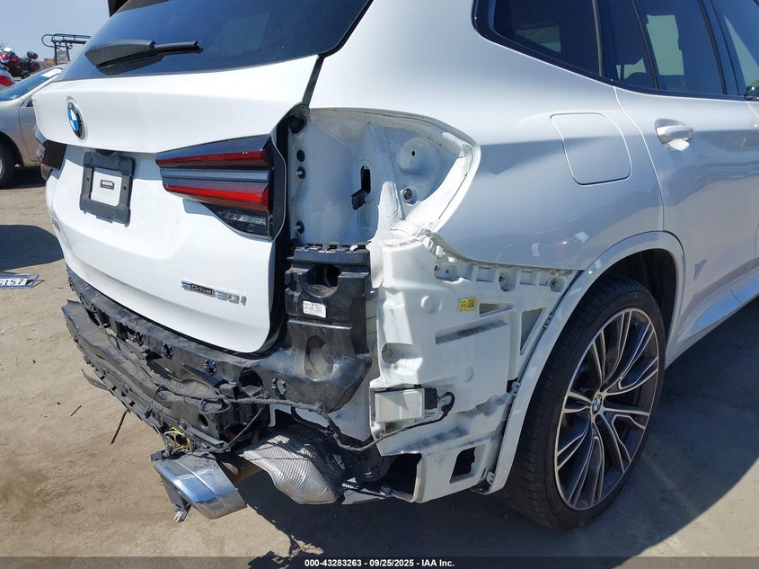 2022 BMW X3 SDRIVE30I - 5UX43DP06N9L16249