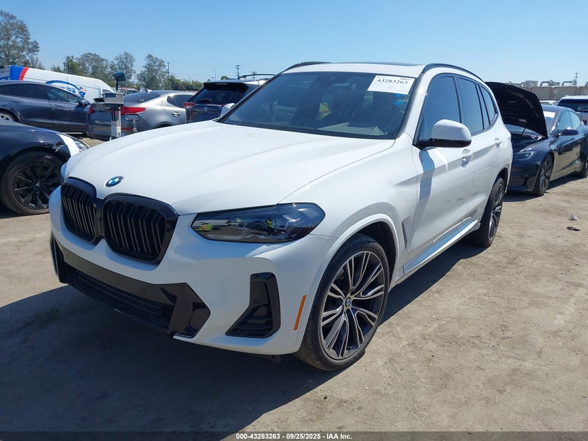 2022 BMW X3 SDRIVE30I - 5UX43DP06N9L16249