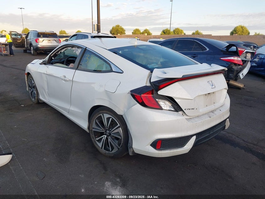 2016 Honda Civic Ex-T white coupe gasoline 2HGFC3B37GH351618 photo #4