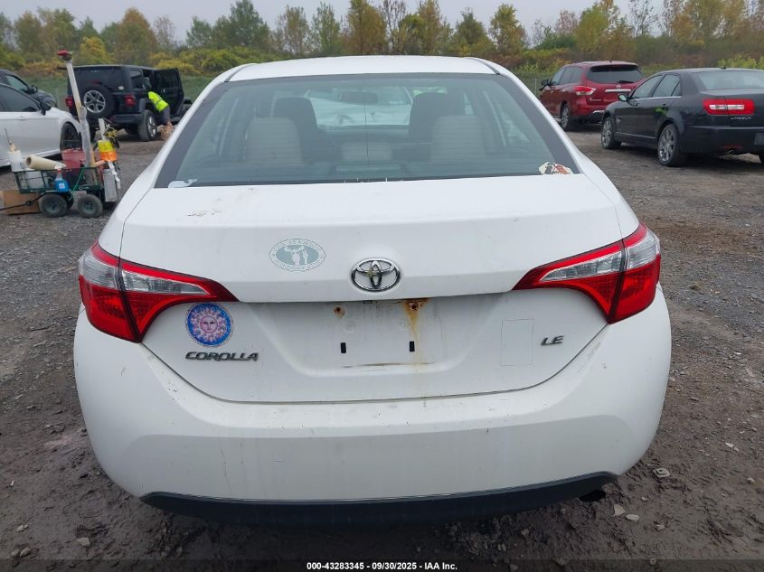 2015 Toyota Corolla Le Plus VIN: 2T1BURHE3FC286071 Lot: 43283345